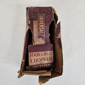 Vintage Universal No 1 Food & Meat Chopper With Original Box Cast Iron